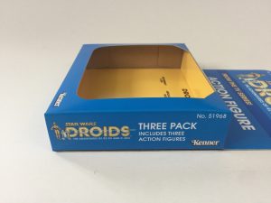 Vintage Star Wars Droids custom 3-Pack box and inserts