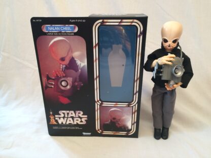 Custom Vintage Star Wars 12" Nalan Cheel Cantina Band Member box and inserts