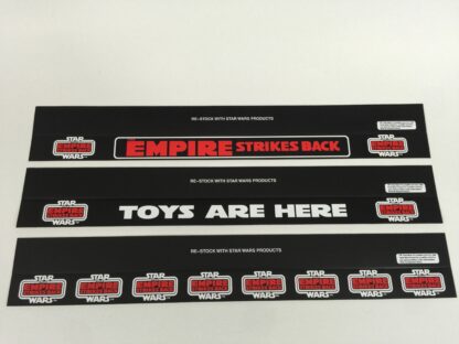 Replacement Vintage Star Wars Palitoy Empire Strikes Back shelf talker 24" long x 3 versions