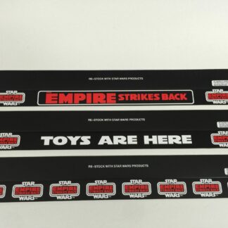 Replacement Vintage Star Wars Palitoy Empire Strikes Back shelf talker 24" long x 3 versions
