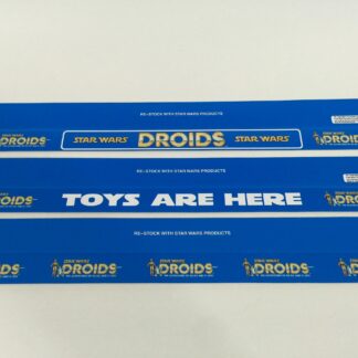 Vintage Star Wars Droids custom shelf talkers 24" long x 3 versions