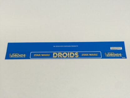 Vintage Star Wars Droids custom shelf talkers 24" long large Droids logo