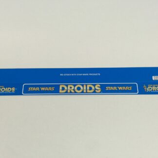 Vintage Star Wars Droids custom shelf talkers 24" long large Droids logo