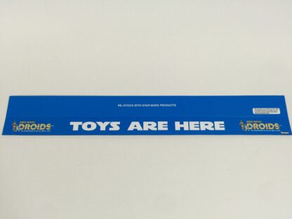 Vintage Star Wars Droids custom shelf talkers 24" long Toys Are Here logo