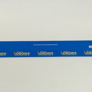 Vintage Star Wars Droids custom shelf talkers 24" long small Droids logos