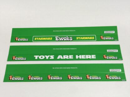 Vintage Star Wars Ewoks custom shelf talkers 24" long x 3 versions