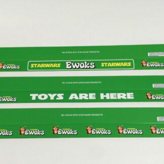 Vintage Star Wars Ewoks custom shelf talkers 24" long x 3 versions