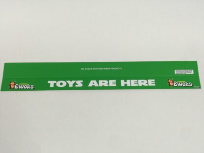 Vintage Star Wars Ewoks custom shelf talkers 24" long Toys Are Here logo