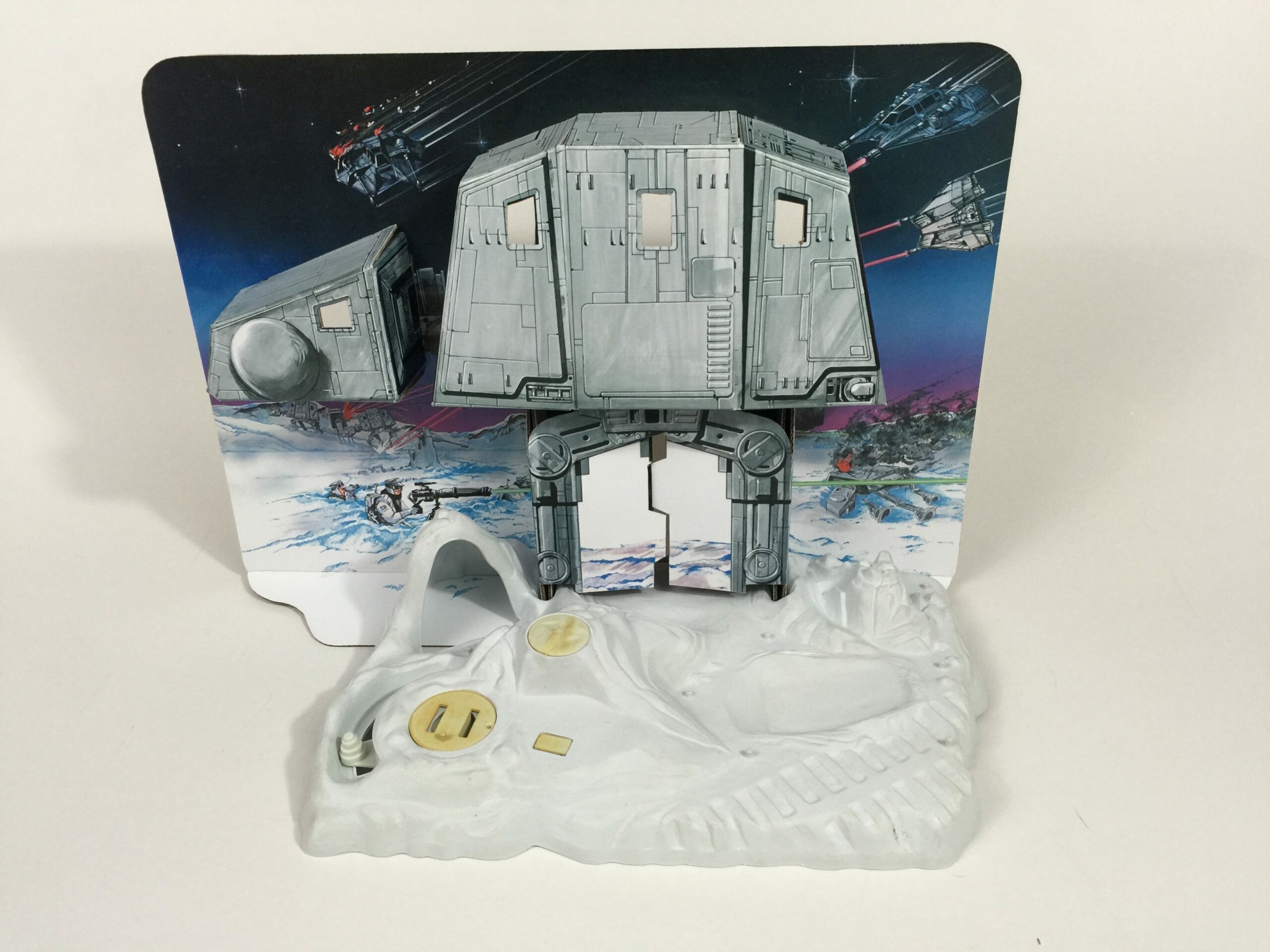 VINTAGE STAR WARS HOTH ICE PLANET AT-AT PLAYSET REPRO BACKGROUND ONLY. 