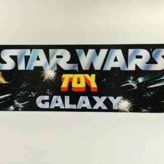 Reproduction Vintage Star Wars Toy Galaxy shop store display header 36" x 12"