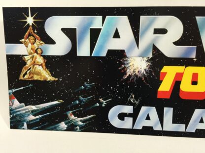 Reproduction Vintage Star Wars Toy Galaxy shop store display header 36" x 12"