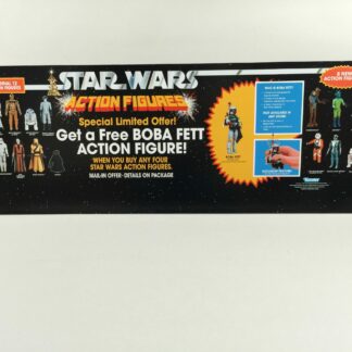 Reproduction Vintage Star Wars Prototype 12" Boba Fett store display 36" x 12" double sided
