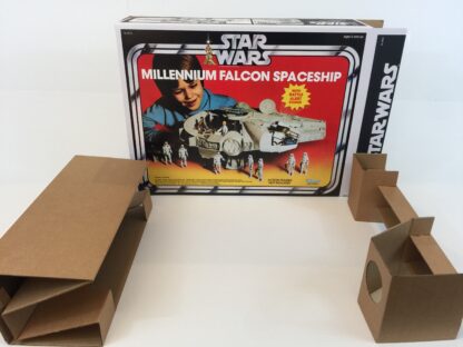 Replacement Vintage Star Wars Millennium Falcon box and inserts