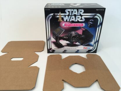 Replacement Vintage Star Wars Palitoy Darth Vader Tie Fighter box and inserts