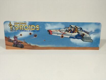 Vintage Star Wars Droids custom display backdrop to fit original grey mail away base or stand alone