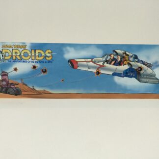 Vintage Star Wars Droids custom display backdrop to fit original grey mail away base or stand alone