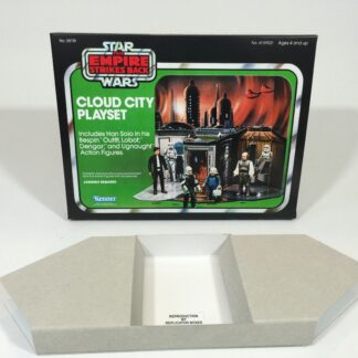 Replacement Vintage Star Wars Empire Strikes Back Cloud City Playset box and inserts