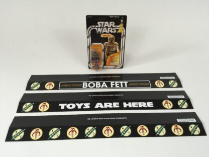 Vintage Star Wars Custom Boba Fett shelf talkers 24" long x 3 versions