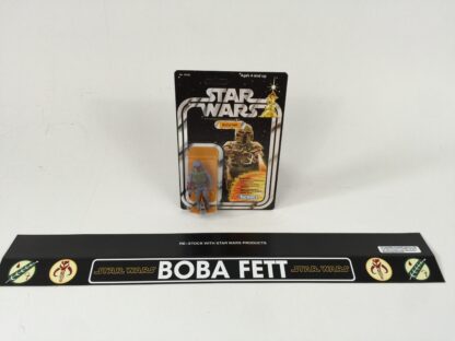 Vintage Star Wars custom large Boba Fett logo shelf talker 24" long