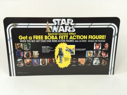 Replacement Vintage Star Wars Boba Fett Figure Offer store shop display header