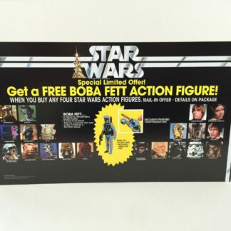 Replacement Vintage Star Wars Boba Fett Figure Offer store shop display header