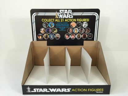 Reproduction Vintage Star Wars Collect All 21 display bin and header