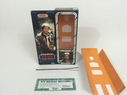 Custom Vintage Star Wars Return Of The Jedi 12" Han Solo Trench Coat box + insert