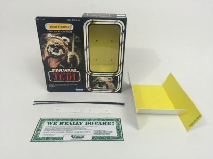 Custom Vintage Star Wars Return Of The Jedi 12" Wicket W. Warrick Ewok box and insert