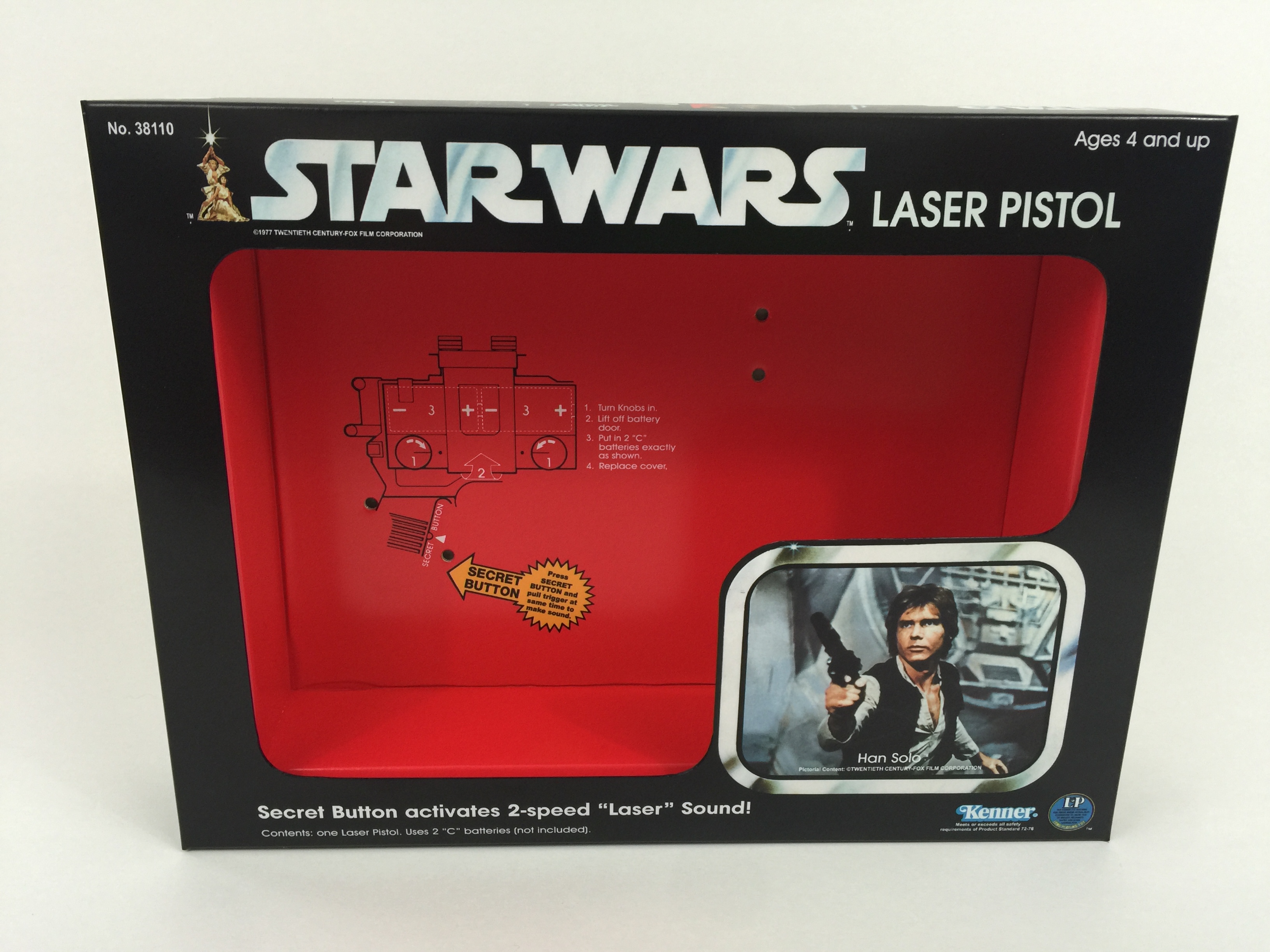 kenner han solo blaster