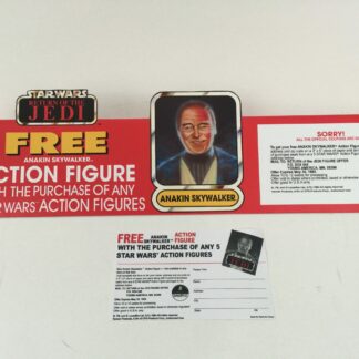 Replacement Vintage Star Wars Return Of The Jedi Free Anakin Skywalker Offer shelf talker 16" long