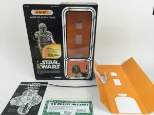 Replacement vintage Star Wars 12" Boba Fett box + inserts