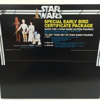 Replacement Vintage Star Wars Early Bird Certificate store shop display header