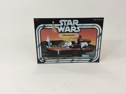 Vintage Star Wars Land Speeder Box Front Only backdrop display ideal for displaying loose collection