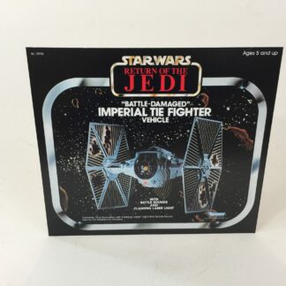 Vintage Star Wars Rotj Battle Tie Fighter box front only backdrop display ideal for displaying loose collection