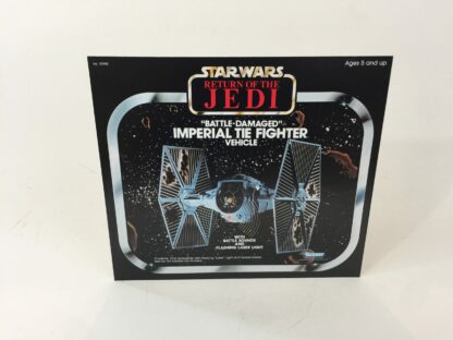 Vintage Star Wars Rotj Battle Tie Fighter box front only backdrop display ideal for displaying loose collection