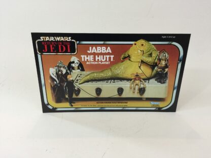 Vintage Star Wars Rotj Jabba Hutt box front only backdrop display ideal for displaying loose collection