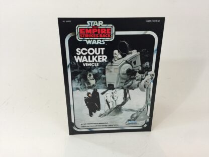 Vintage Star Wars Esb Scout Walker box front only backdrop display ideal for displaying loose collection