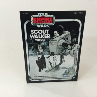 Vintage Star Wars Esb Scout Walker box front only backdrop display ideal for displaying loose collection