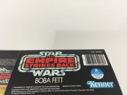 Replacement Vintage Star Wars Empire Strikes Back 12" Boba Fett box + inserts