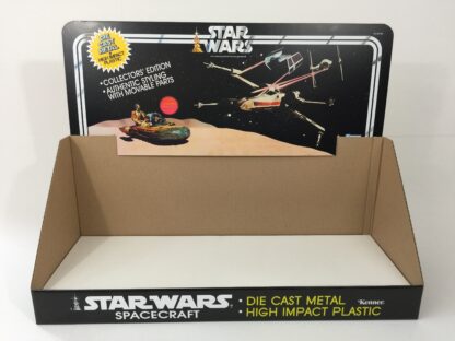 Replacement Vintage Star Wars Die Cast 2nd Edition display bin and header