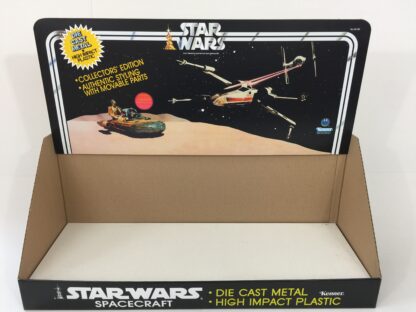 Replacement Vintage Star Wars Die Cast 1st Edition display bin and header