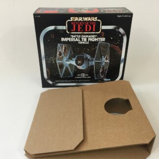 Replacement Vintage Star Wars Return Of The Jedi Kenner Battle Damaged Tie Fighter box and insert