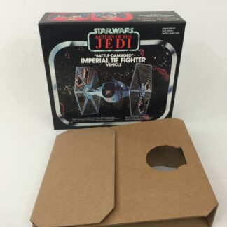 Replacement Vintage Star Wars Return Of The Jedi Bi-logo Battle Damaged Tie Fighter box and insert