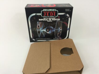 Replacement Vintage Star Wars Return Of The Jedi Bi-logo Battle Damaged Tie Fighter box and insert
