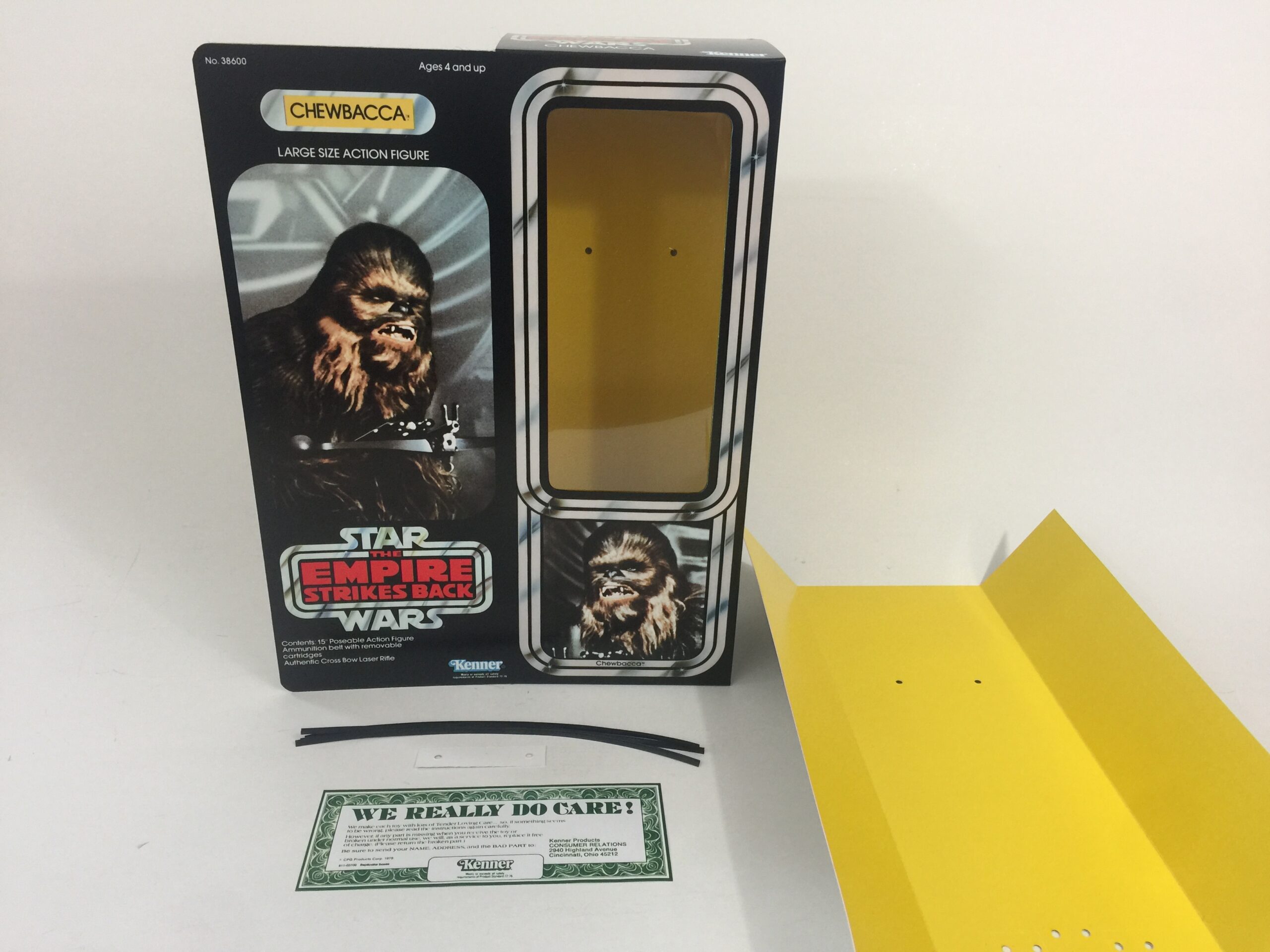 THE EMPIRE STRIKES BACK Chewbacca Repro Kenner Cardback STAR WARS 
