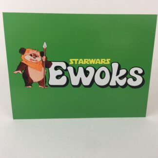 Vintage Star Wars Ewoks Large logo 16" x 12"