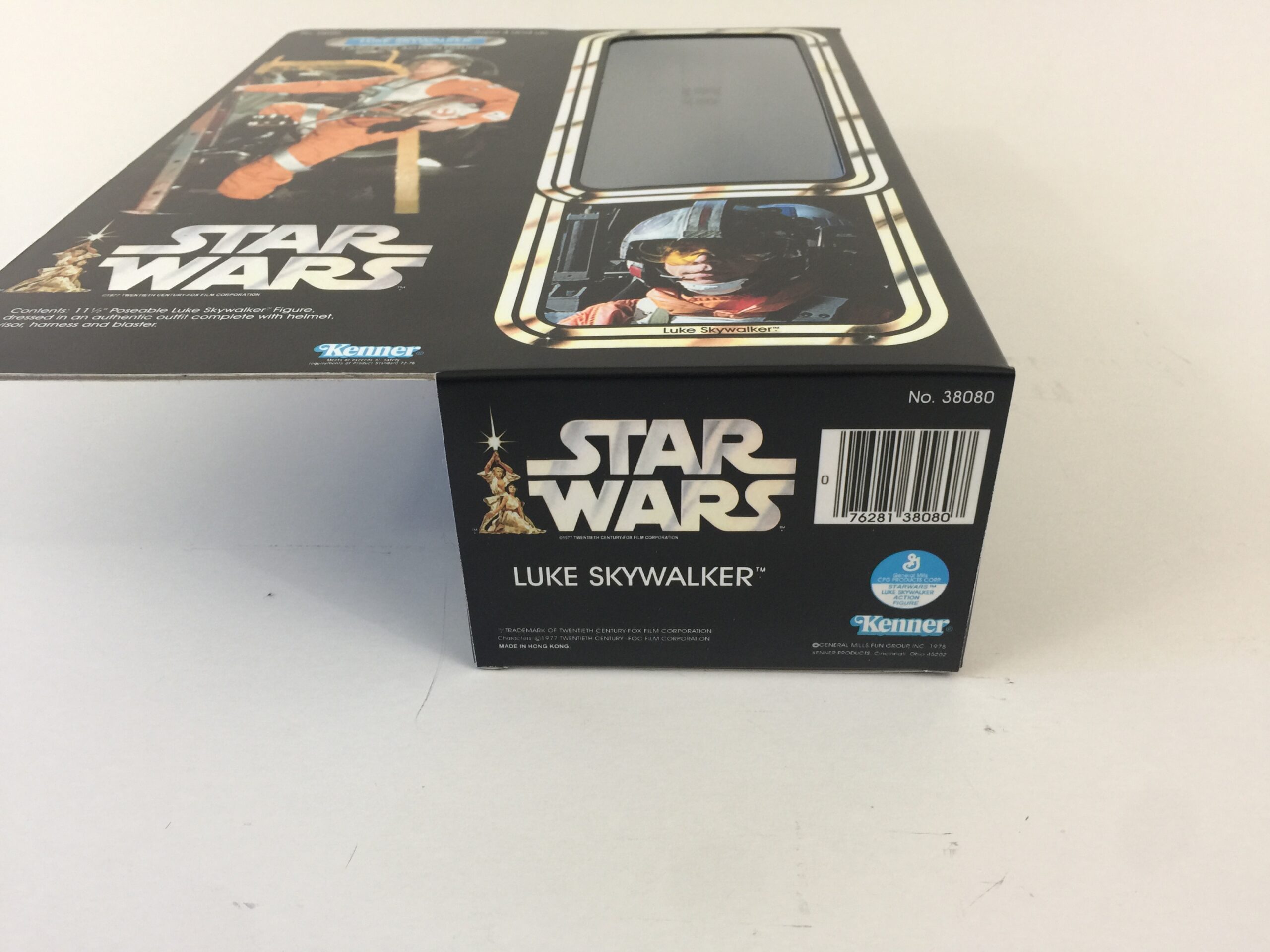 Vintage Star Wars Luke X-Wing Pilot With Card Raised Bar China VGC