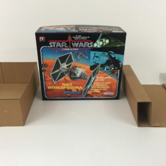 Replacement Vintage Star Wars Glasslite Nave Interceptadora Tie Fighter box and inserts