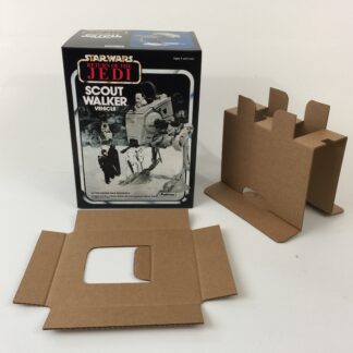 Replacement Vintage Star Wars The Return Of The Jedi Palitoy Scout Walker At-ST box and inserts