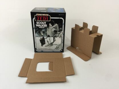 Replacement Vintage Star Wars The Return Of The Jedi Palitoy Scout Walker At-ST box and inserts